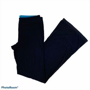 Lululemon Black Wide Leg‎ Yoga Pants 8 Wide Leg